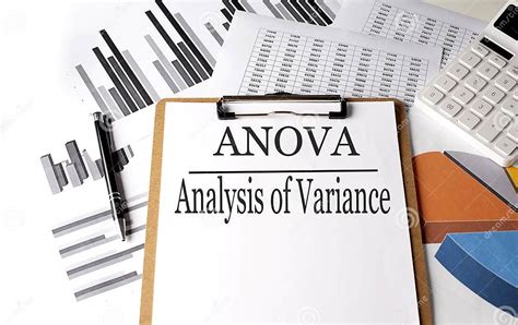 paper  anova analysis  variance  chart background stock photo