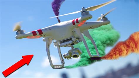 insane drone stunts  smoke grenades   experiment