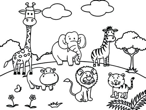 coloring pages  wild animals  preschoolers  wallpaper