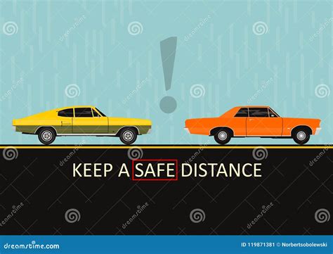 safe distance stock vector illustration  careful