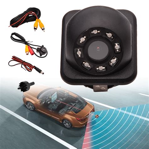 mayitr hd ccd mini car rear view camera ip waterproof backup parking camera kits  led