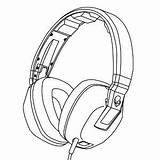 Headphone Skullcandy Crusher Proven sketch template