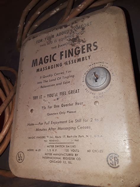 Vintage Magic Fingers Motel Bed Massager Collectors Weekly