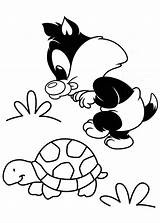 Baby Looney Tunes Coloring Frajola Bebes Disegni Silvestre Toons Colorare Sylvester Silvestro Tartaruga Colorat Pernalonga Junaci Planse Desenelor Bebelusii Bojanke sketch template
