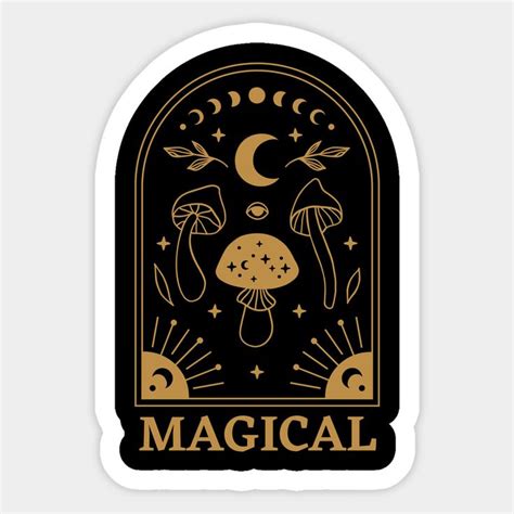 magical goblincore mushroom foragin aesthetic sticker goblincore