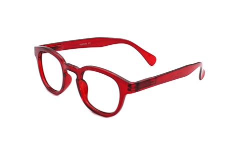 sasha red round frame reading glasses eyelids reading glasses
