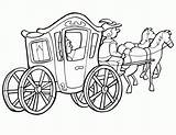Horse Carriage Drawn Drawing Coloring Cart Pages Getdrawings sketch template