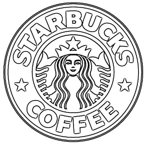 logo  starbucks coffee coloring page  printable coloring pages