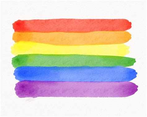lgbt pride month watercolor texture concept rainbow brush style