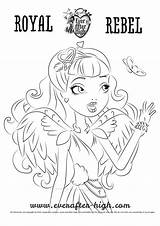 Coloring Butterfly Cupid High Ever After Everafter sketch template