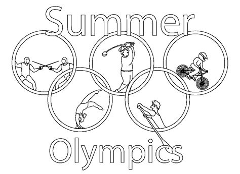 printable olympic coloring pages