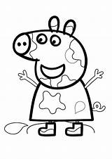 Peppa Wutz Jogos Boueuses Flaques Puddles Muddy Papá Ouftivi sketch template