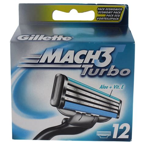 mach turbo razor blade  gillette  men  count razor blade