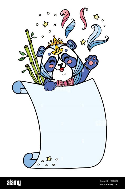 border design panda illustration stock vector images alamy