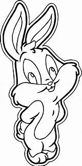 Coloring Bugs Bunny Baby Pages Printable Getcolorings Finished sketch template