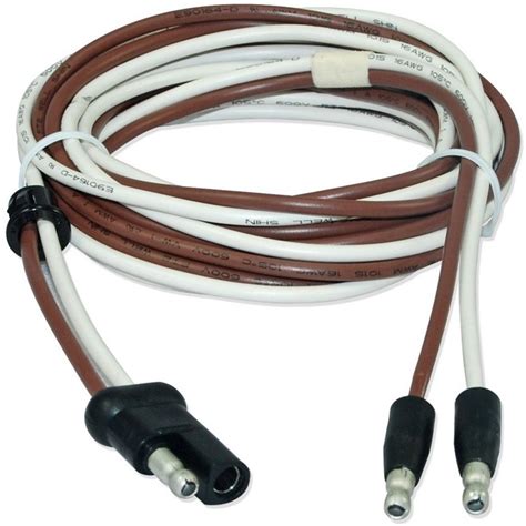 conntek  csg   flat trailer cord splitter brown white cable