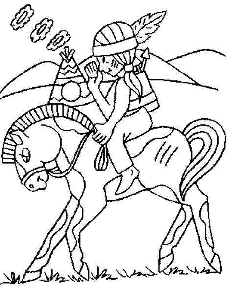printable indian coloring pages coloring home