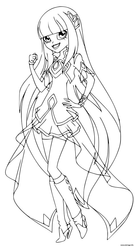 lolirock coloring rining coloring pages