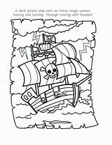 Schatkaart Piratenboot Spoonful Piraten Piraat Tic Trabajando Sheets Kid sketch template