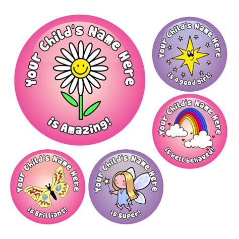 girls praise stickers school stickers for teachers