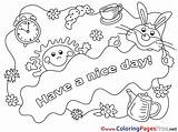 Coloring Nice Pages Kids Sun Cards Sheet Title Sheets sketch template