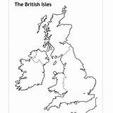Map Isles British Blank Outline Britain Geography Great Ireland Skills English Choose Board Maps sketch template
