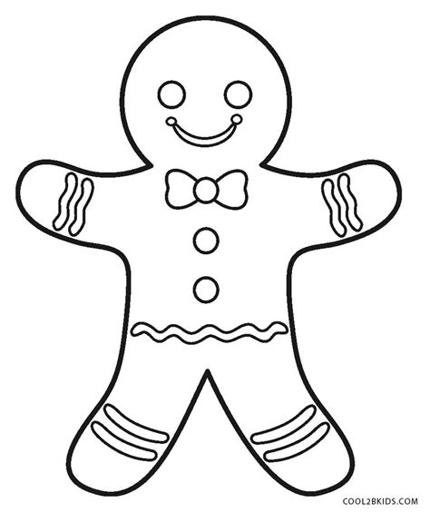 printable gingerbread man coloring pages  kids coolbkids