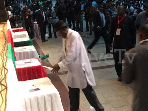 Just In Former President Goodluck Jonathan Voted At The