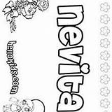 Coloring Pages Nevaeh Hellokids Name Niamh sketch template