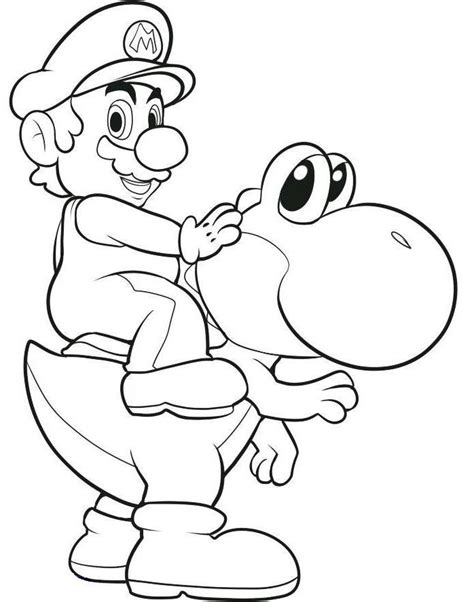 printable mario coloring pages  kids