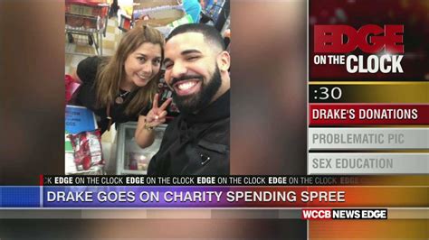 Edge On The Clock Generous Drake Gives Away 125 000 Wccb Charlotte S Cw