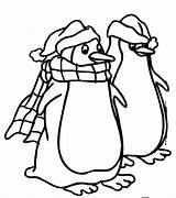 Coloring Pages Penguins Penguin Winter Color Clipartpanda Animals Kids Print Animal Clipart Christmas Use sketch template