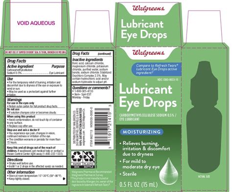 walgreens lubricant eye drops carboxymethylcellulose sodium solution drops