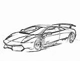 Lamborghini Urus sketch template