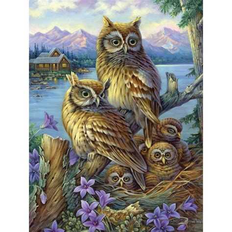 Owls In The Wilderness 1000 Piece Jigsaw Puzzle Bits And Pieces