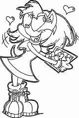 Coloring Amy Rose Lovely Wecoloringpage sketch template