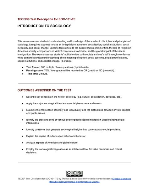 soc  sociology exam paper tecep test description  soc  te