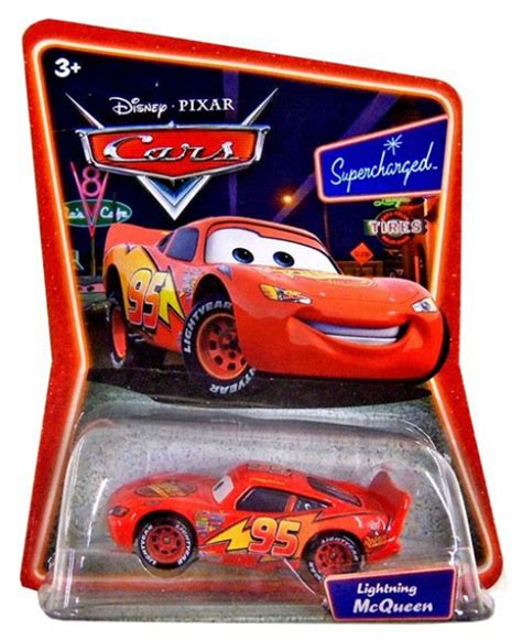 disney pixar cars supercharged lightning mcqueen  diecast car mattel