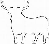 Espagnol Taureau Vache Veau Drapeau sketch template