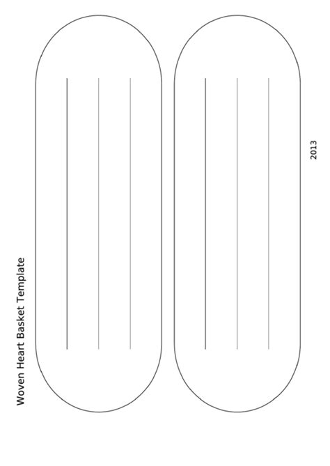 woven heart basket template printable