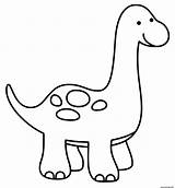 Coloriage Dinosaure sketch template
