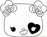 Coloring Nana Hearts Pages Candy Coloringpages101 Num Noms sketch template