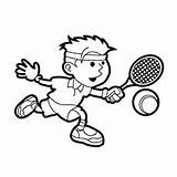 Tennis Coloring Pages Boy Ball Playing Hitting Kids Hit Momjunction Sports Color Printable Bulletin Sheets Sport Little Print sketch template