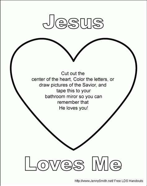 jesus loves  printable page  kids   adults coloring home