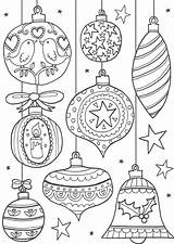 Christmas Colouring Pages Adults Coloring Sheets Baubles Festive Printable Teens Choose Board Book Noel sketch template