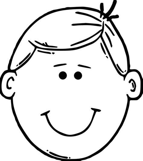 awesome cute big boy face coloring page boy face coloring pages