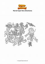 Adventures Super Coloriage Spidey Ausmalbilder Spiderman Supercolored Morales Ausmalbild sketch template