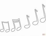 Coloring Music Notes Pages Printable Musical Instruments sketch template