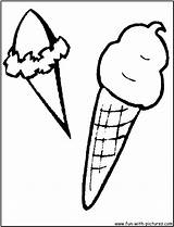 Ice Cream Sandwich Coloring Template Cone sketch template