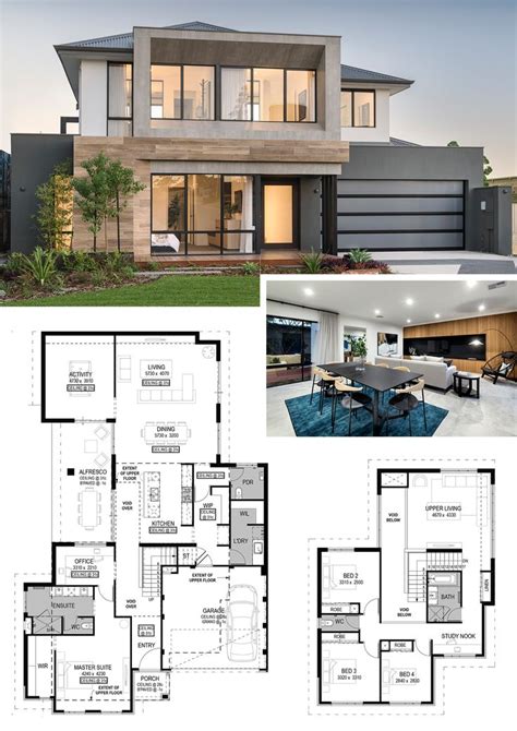open concept  story modern house floor plans shaw jean